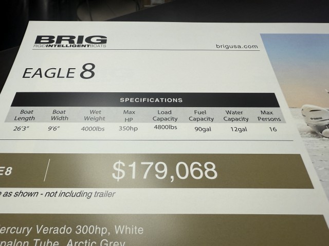 2026 BRIG EAGLE 8  for sale at True North Yacht Sales & Service